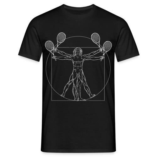 Tennis Da Vinci Zeichnung Tennisspieler - Männer T-Shirt