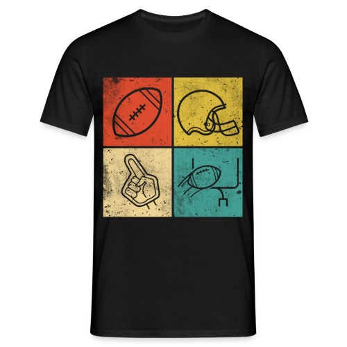 American Football Fan Spieler Geschenk - Männer T-Shirt