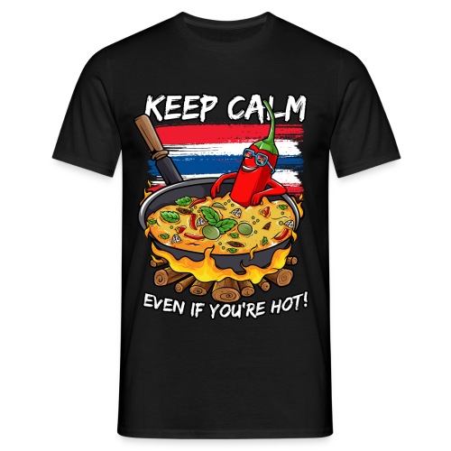Thai Food Chili Spicy Thai Curry Thailand - Männer T-Shirt