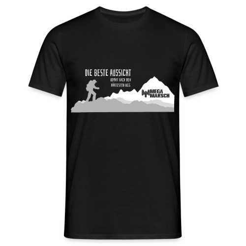 Megamarsch Die beste Aussicht (weiß) - Männer T-Shirt