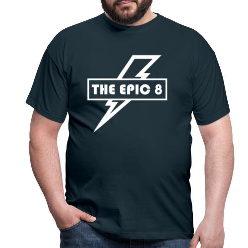 The Epic 8 - valkoinen logo - Miesten t-paita