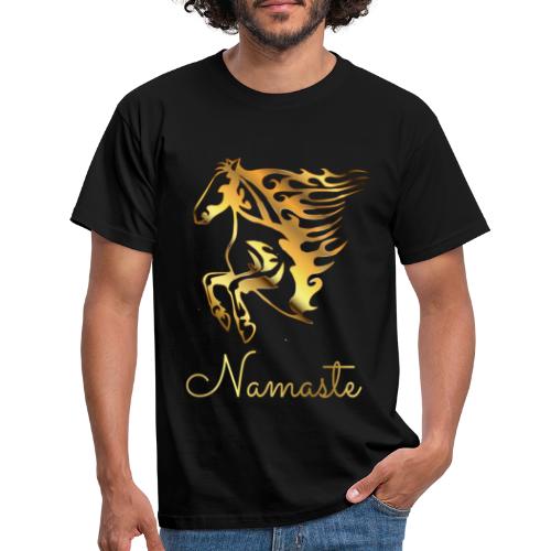 Namaste Horse On Fire - Männer T-Shirt