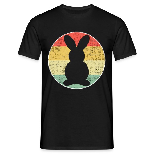 Hase Vintage Kaninchen Retro - Männer T-Shirt