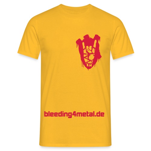 bleeding front heart - Männer T-Shirt