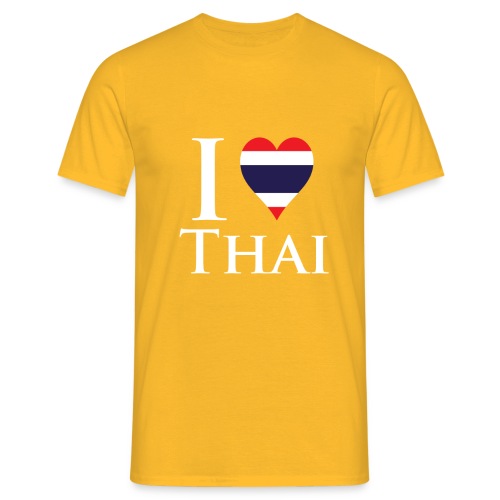 I Love Thai Black - Men's T-Shirt
