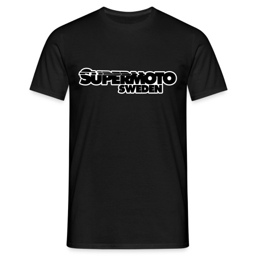 SupermotoSweden Black with white edge - Men's T-Shirt