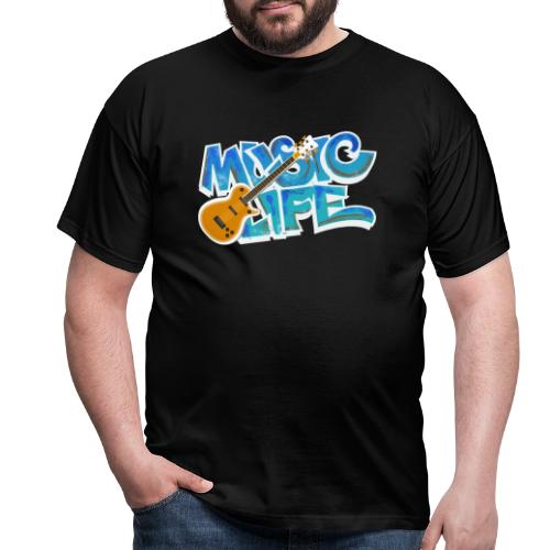 Graffiti MUSIC LIFE - Männer T-Shirt