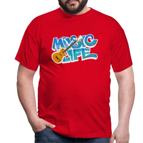 Graffiti MUSIC LIFE - Männer T-Shirt