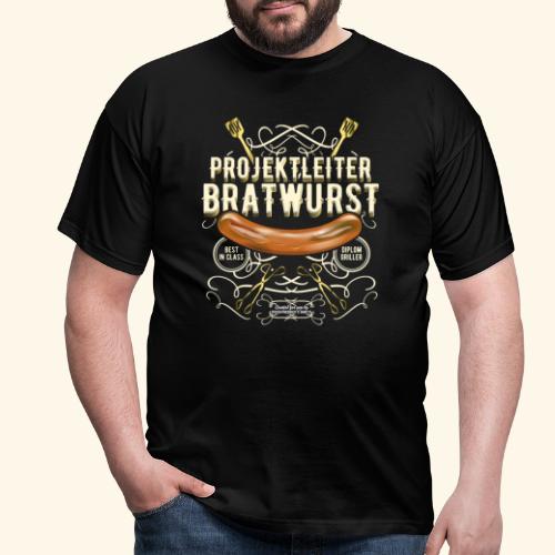 Grillen Design Projektleiter Bratwurst - Männer T-Shirt