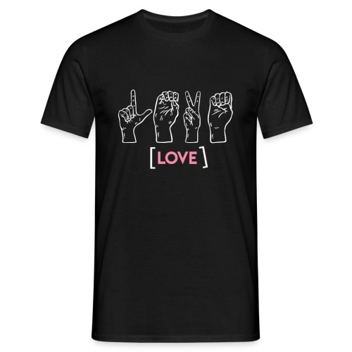 LOVE_LanguagedesSignes_Ve - T-shirt Homme