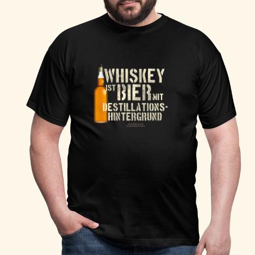Whisky T Shirt Whiskey ist Bier - Männer T-Shirt