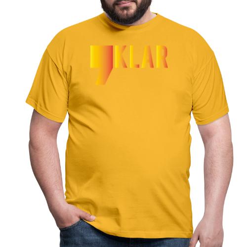komma klar orange verlauf - Männer T-Shirt