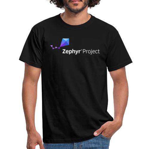 Zephyr Project Logo (white) - Camiseta hombre