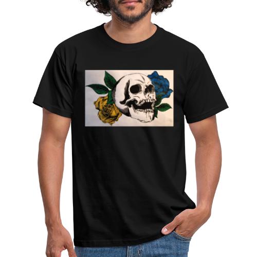Skull n roses - Männer T-Shirt