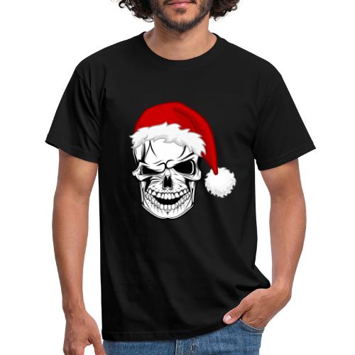 Weihnachten Xmas Totenkopf - Männer T-Shirt