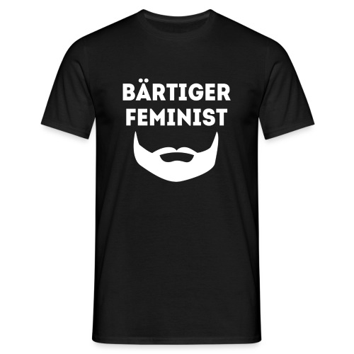 Bärtiger Feminist - Männer T-Shirt