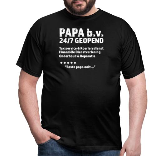 Papa b.v. grappig shirt voor vaderdag - Mannen T-shirt