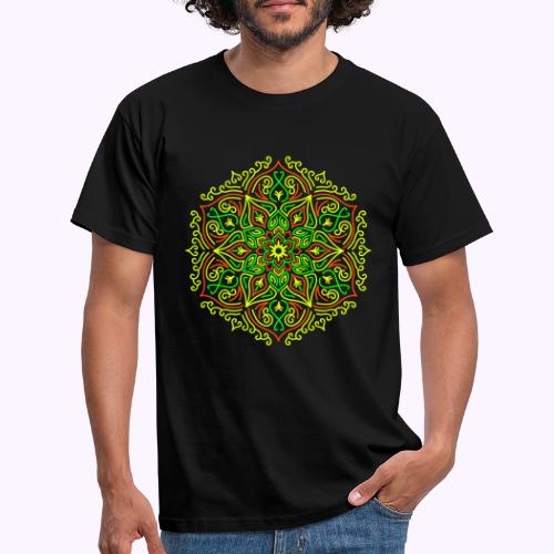 Fire Lotus Mandala - Men's T-Shirt