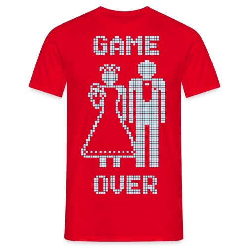 Game Over Old Skool blauw - Mannen T-shirt