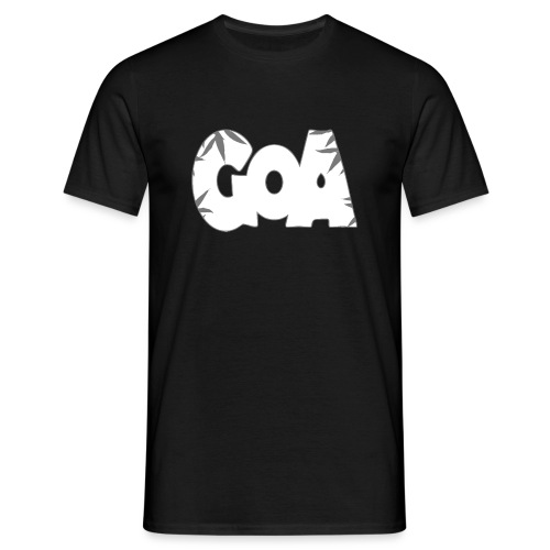 goa logo bw t paita 1 käänteinen - Miesten t-paita