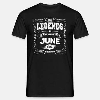 True legends are born in June - T-shirt for men