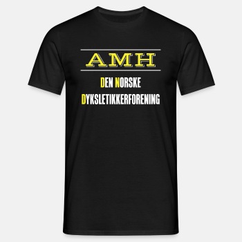 AMH - Den Norske Dyslektikerforening - T-skjorte for menn