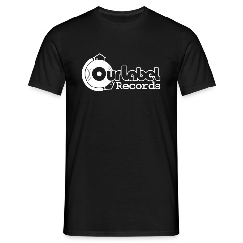 OurLabelRecords black outlines - Men's T-Shirt