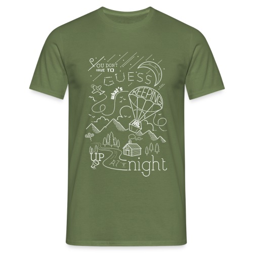 Up at Night lil smaller - Men's T-Shirt