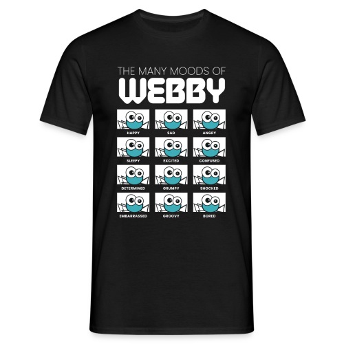 Many moods of webby - T-shirt Homme
