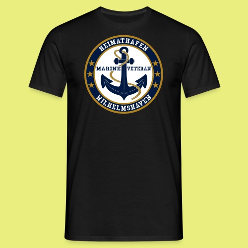 Marine Veteran Heimathafen WILHELMSHAVEN - Männer T-Shirt