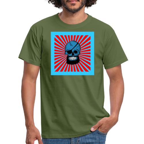 Crâne Bleu de Pirate - T-shirt Homme