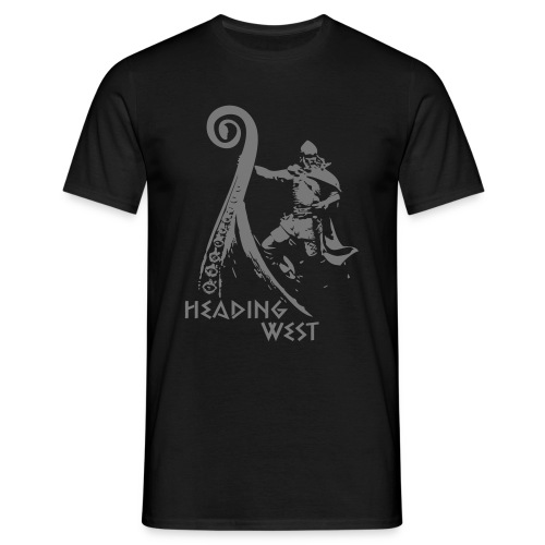 Heading West - Viking Raid - Männer T-Shirt
