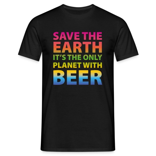 sauver la bière de la terre - T-shirt Homme