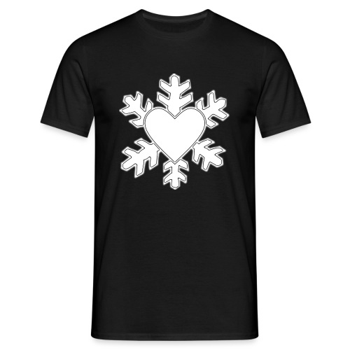Flocon coeur 3D - T-shirt Homme