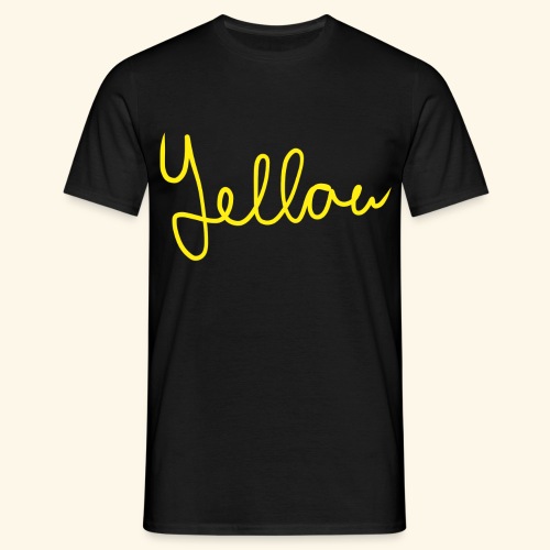 Yellow - Mannen T-shirt