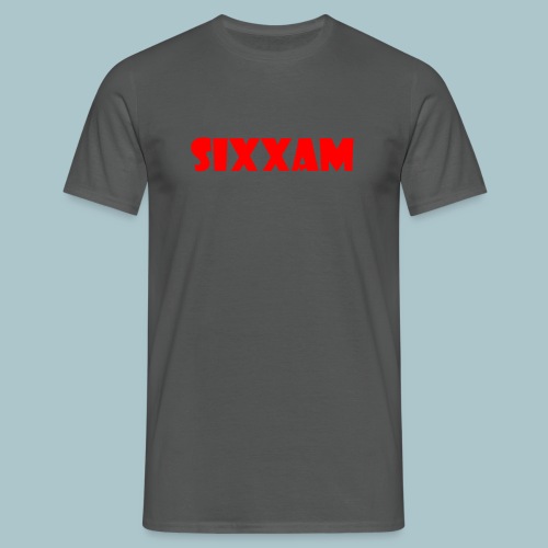 sixxam logo rood - Mannen T-shirt