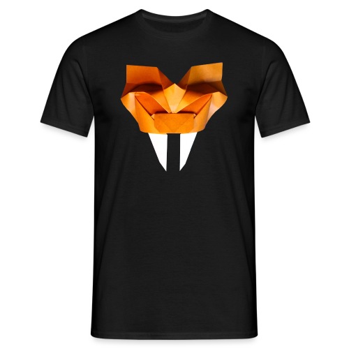 Origami Saber Toothed Tiger Mask - Origami Tiger - Men's T-Shirt