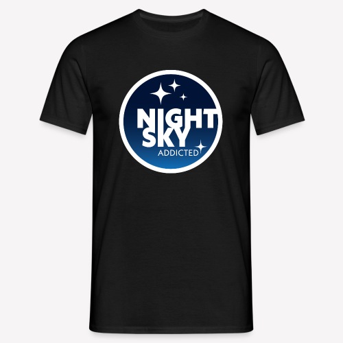 Night sky addicted, coloured - Men's T-Shirt