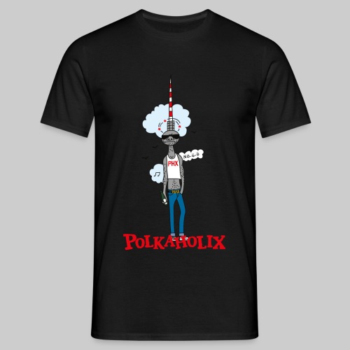 PHX TV Tower Man (police rouge) - T-shirt Homme