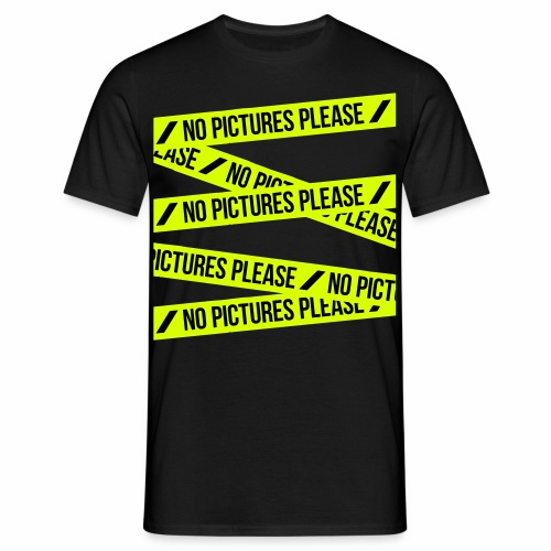 No Pictures Please - Mannen T-shirt