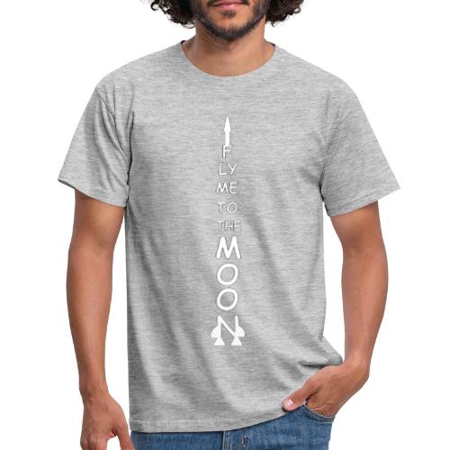 Fly me to the moon (MS paint version) - Mannen T-shirt