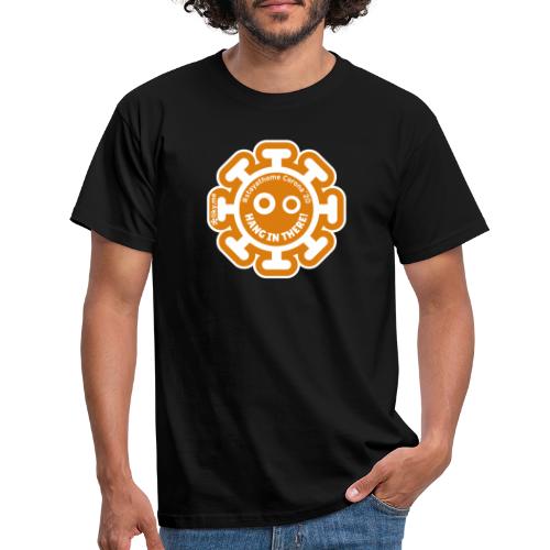 Corona Virus #stayathome orange - Camiseta hombre