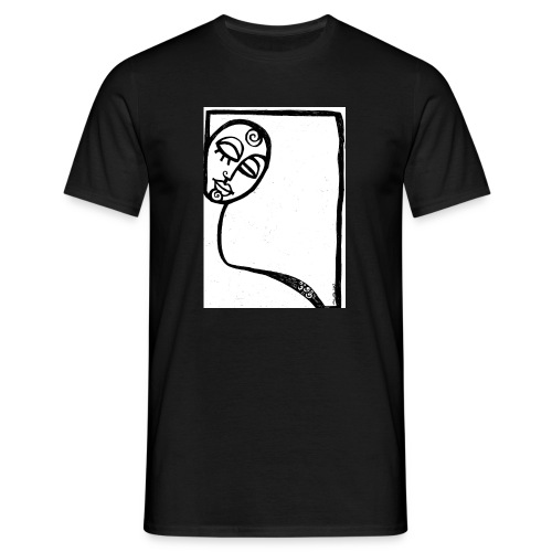 figura.bianco.nero - Maglietta da uomo
