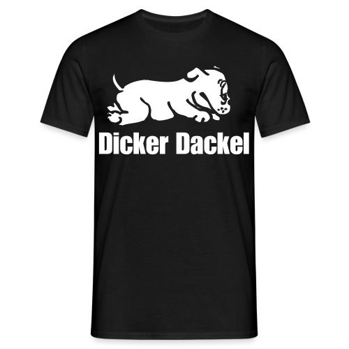 Dicker Dackel - Männer T-Shirt
