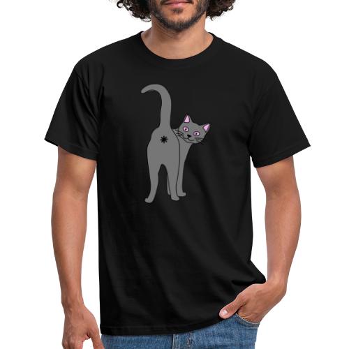 Naughty cat - Mannen T-shirt