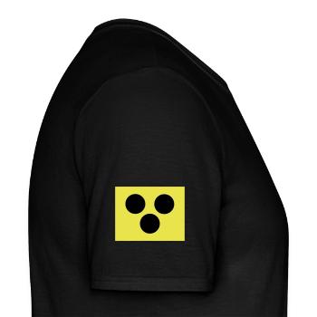 Blindenzeichen Armbinde Blind 2c - Männer T-Shirt - Schwarz - Rechts - AI Model Male 178 light (178cm)