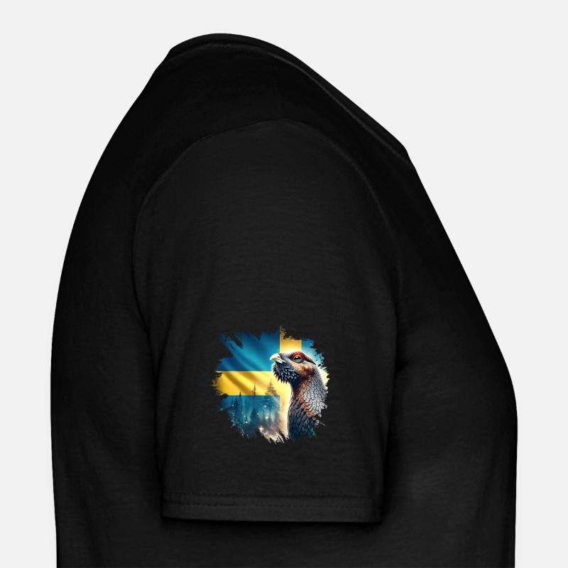 Capercaillie magic - Gästrikland Landscape Animals Sweden Men’s T-shirt