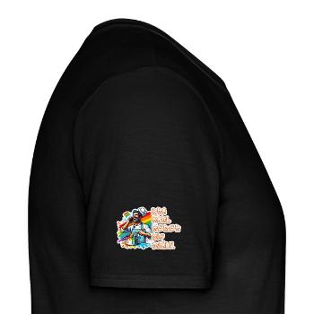 Guter Mann kümmert sich um sich - Freude am Kochen - Männer T-Shirt - Schwarz - Rechts - AI Model Male 178 light (178cm)