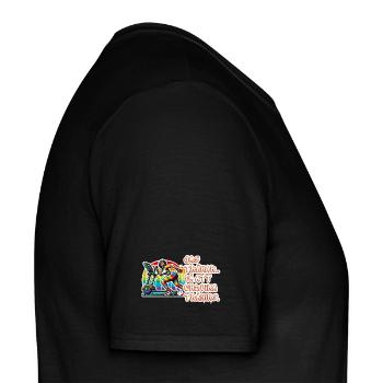 Ich übe mich darin, Sport zu vermeiden - Männer T-Shirt - Schwarz - Rechts - AI Model Male 178 light (178cm)