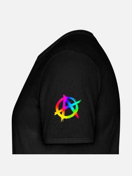 Anarchimulticolorz - Männer T-Shirt - Schwarz
